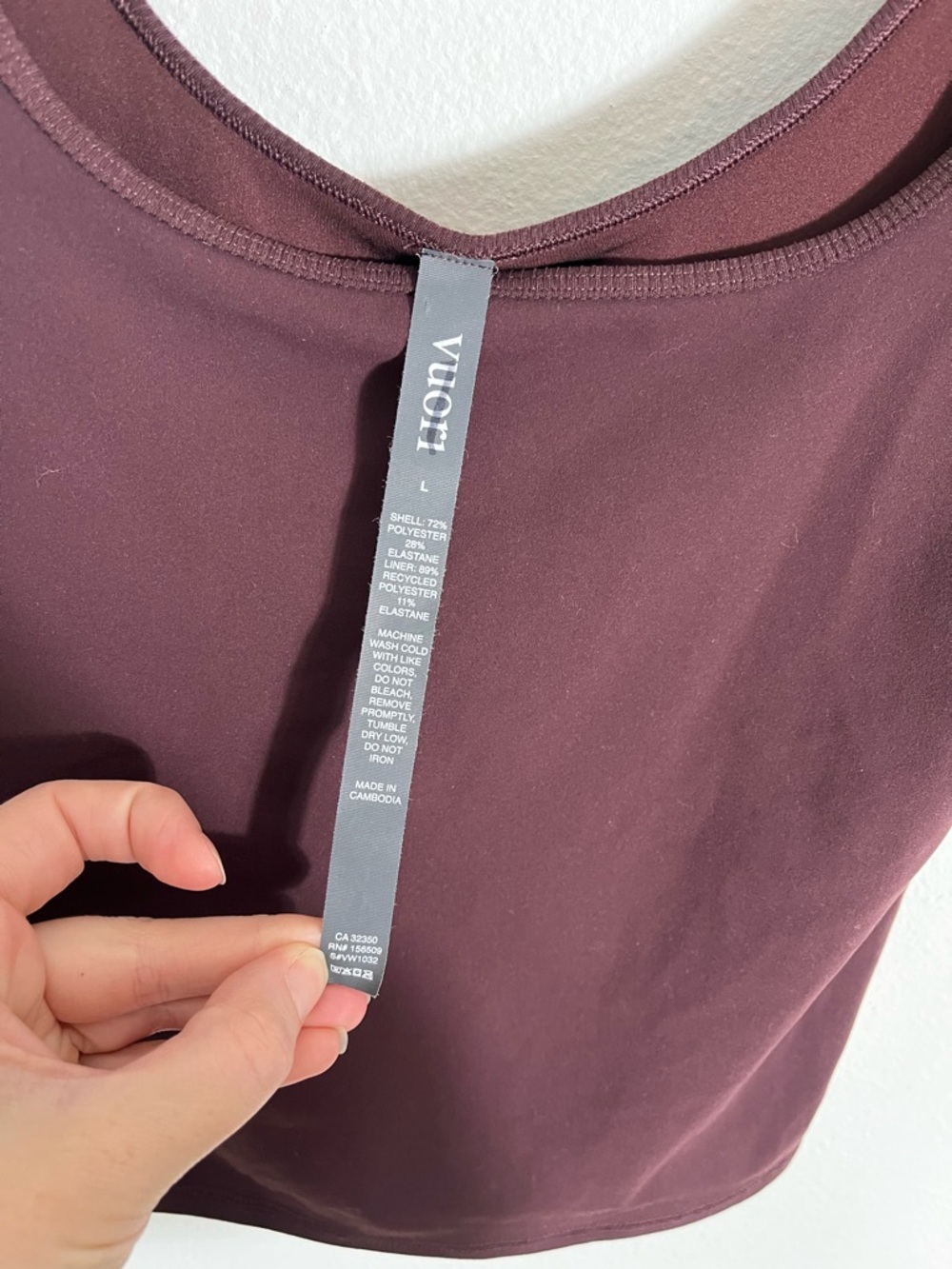 VUORI Avant Top in Ruby - Picture 6 of 7